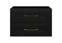 Meuble suspendu sous lavabo CLASSIC noir 80 cm
