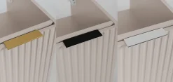 Meuble suspendu sous lavabo avec 2 portes FLOW CACHEMIRE 80 cm