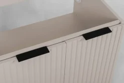 Meuble suspendu sous lavabo avec 2 portes FLOW CACHEMIRE 80 cm