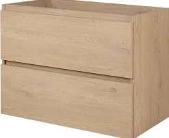 Meuble suspendu sous lavabo SIMPLE chêne clair 80 cm