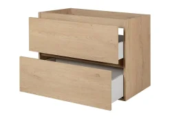 Meuble suspendu sous lavabo SIMPLE chêne clair 80 cm