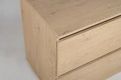Meuble suspendu sous lavabo SIMPLE chêne clair 80 cm
