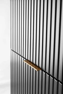 Meuble suspendu sous lavabo FLOW noir 80 cm
