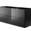 Meuble suspendu sous lavabo FLOW noir 120 cm