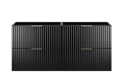 Meuble suspendu sous lavabo FLOW noir 120 cm