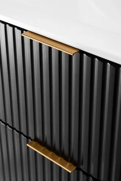 Meuble suspendu sous lavabo FLOW noir 120 cm