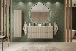 Meuble suspendu sous lavabo FLOW cachemire 120 cm