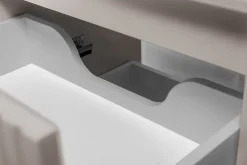 Meuble suspendu sous lavabo FLOW cachemire 60 cm