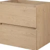 Meuble suspendu sous lavabo SIMPLE chêne clair 60 cm