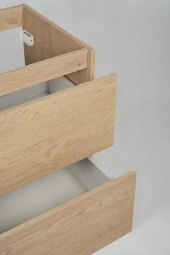 Meuble suspendu sous lavabo SIMPLE chêne clair 60 cm