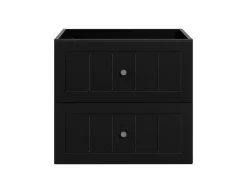 Meuble suspendu sous lavabo GUSTO noir 60 cm