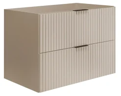 Meuble suspendu sous lavabo FLOW cachemire 80 cm
