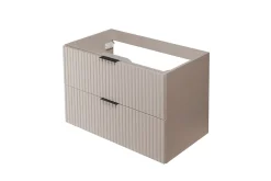 Meuble suspendu sous lavabo FLOW cachemire 80 cm