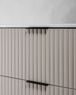 Meuble suspendu sous lavabo FLOW cachemire 80 cm