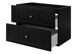 Meuble suspendu sous lavabo GUSTO noir 80 cm