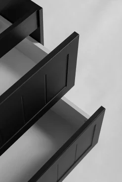Meuble suspendu sous lavabo GUSTO noir 80 cm