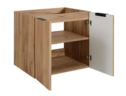 Meuble suspendu sous lavabo avec 2 portes FLOW CHÊNE 60 cm