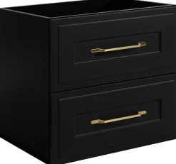Meuble suspendu sous lavabo CLASSIC noir 60 cm