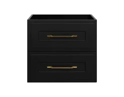 Meuble suspendu sous lavabo CLASSIC noir 60 cm