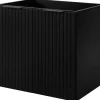 Meuble suspendu sous lavabo avec 2 portes FLOW NOIR 60 cm