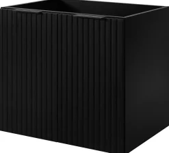 Meuble suspendu sous lavabo avec 2 portes FLOW NOIR 60 cm