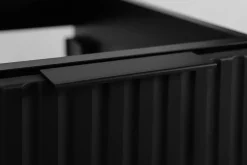 Meuble suspendu sous lavabo avec 2 portes FLOW NOIR 60 cm