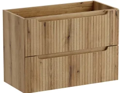 Meuble suspendu sous vasque 80 cm à tiroirs NOVA chêne Coast Evoke