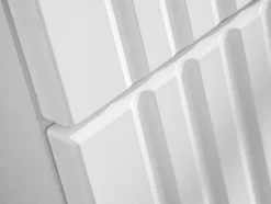 Meuble suspendu sous vasque avec panier à linge ADEL BLANC 160 cm