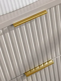 Meuble suspendu sous vasque avec panier à linge ADEL CACHEMIRE 160 cm