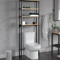 Meuble étagère dessus WC 4 étagères DETROIT design industriel