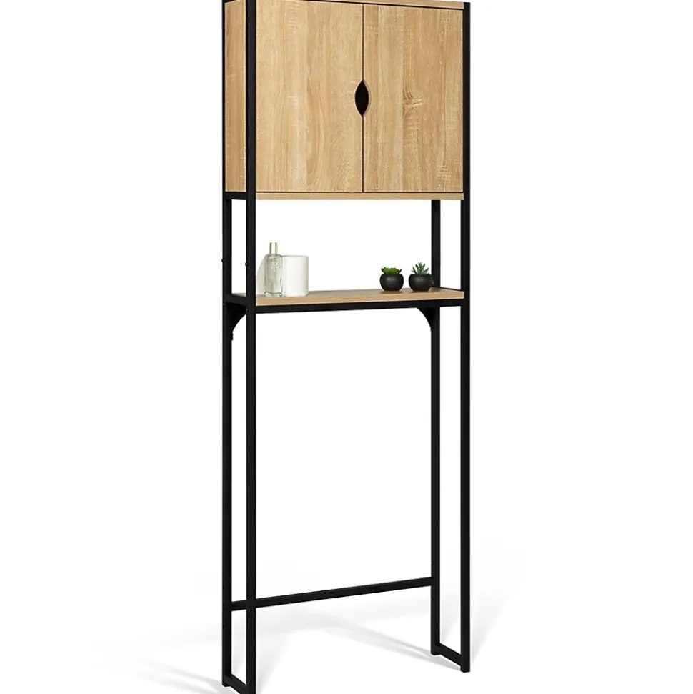 Meuble étagère dessus WC placard DETROIT design industriel