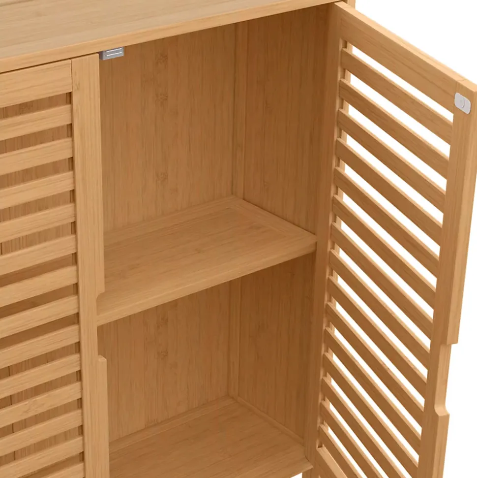 Meuble étagère dessus WC placard bambou BEA