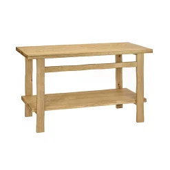 Meuble vasque en chêne massif vieilli l.140 x H.78 x P.50 cm, Homesight Taby