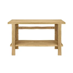 Meuble vasque en chêne massif vieilli l.140 x H.78 x P.50 cm, Homesight Taby