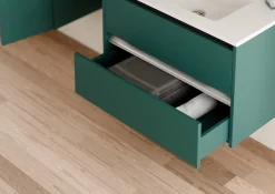 Meuble vasque JUPITER 3.0 Bleu Canard 80 cm - SANS miroir