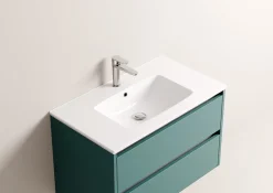 Meuble vasque JUPITER 3.0 Bleu Canard 80 cm - SANS miroir