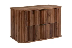 Meuble vasque suspendu pour salle de bain, chêne noyer, 80,4 x 51,7 x 41,5 cm