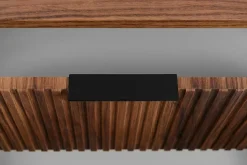 Meuble vasque suspendu pour salle de bain, chêne noyer, 80,4 x 51,7 x 41,5 cm