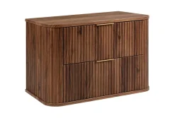 Meuble vasque suspendu pour salle de bain, chêne noyer, 80,4 x 51,7 x 41,5 cm
