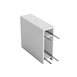 Meuble WC blanc, 2 tiroirs rangement 1 porte MARFA