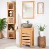Meuble Zen salle de bain en teck 50 cm
