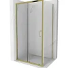 Mexen Apia cabine de douche coulissante 90 x 80 cm, transparent, or - 840-090-080-50-00