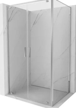 Mexen Exo cabine de douche pivotante 100 x 75 cm, transparent, chrome - 8182-100-075-01-00