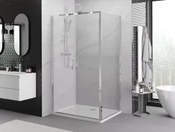 Mexen Exo cabine de douche pivotante 100 x 75 cm, transparent, chromé - 814-100-075-01-00