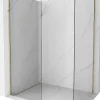 Mexen Kioto cloison de douche Walk-in 160 x 80 cm, transparent, doré - 800-160-202-50-00-080