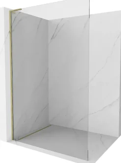 Mexen Kioto L paroi de douche Walk-in 120 x 200 cm, transparent, or - 800-120-103-50-00