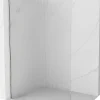 Mexen Kioto paroi de douche Walk-in 90 x 200 cm, rayures 8 mm, nickel brossé - 800-090-101-97-09