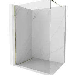 Mexen Kioto paroi de douche Walk-in 160 x 200 cm, transparent 8 mm, doré - 800-160-101-50-00