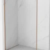 Mexen Kioto-F paroi de douche Walk-in avec cadre 50 x 202 cm, transparent 8 mm, cuivre brossé - 800-050-104-65-00