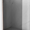 Mexen Kioto-X paroi de douche Walk-in 50 x 200 cm, graphite 10 mm, cuivre brossé - 800-050-101-65-40-X